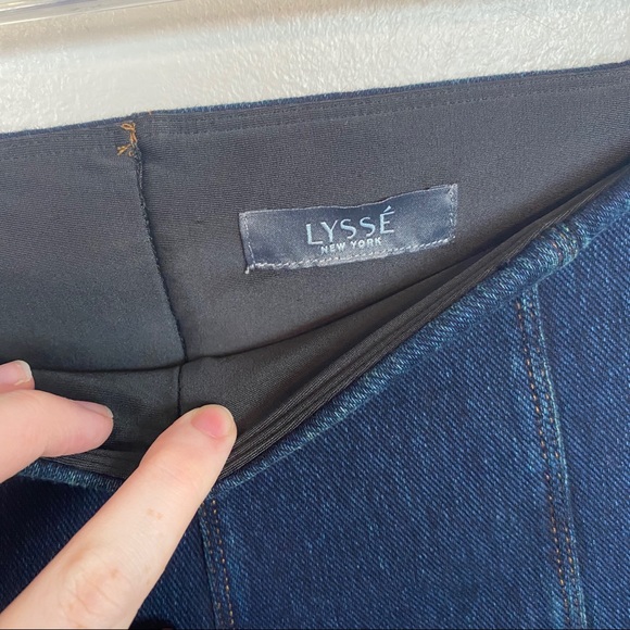 Lysse Blue Stretch Pants Leggings - Picture 3 of 6